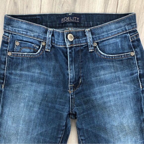 Fidelity Denim Lily High Slim Bootcut Jeans Bowen 25 - Picture 2 of 11